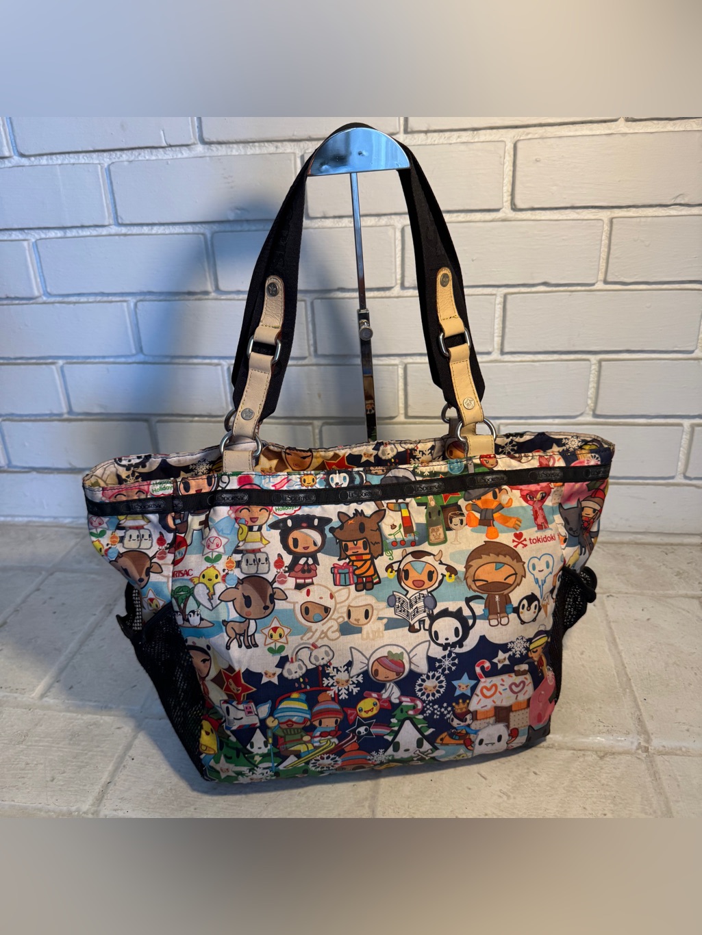 Rare Vintage Tokidoki For Lesportsac Vacanze Winter Holiday Tote Bag